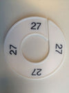 Klika -  Maatring 9cm wit/zwart 27