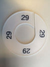 Klika -  Maatring 9cm wit/zwart 29