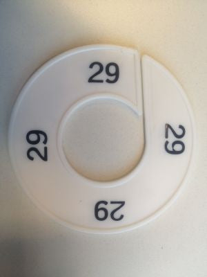 Klika -  Maatring wit/zwart 29