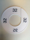 Klika -  Maatring 9cm wit/zwart 32