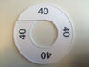 Klika -  Maatring 9cm wit/zwart 40