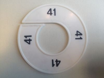 Klika -  Maatring wit/zwart 41