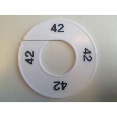 Klika -  Maatring wit/zwart 42