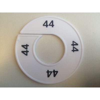 Klika - Taille bague blanc/noir 44