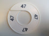 Klika -  Maatring 9cm wit/zwart 47