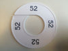 Klika -  Maatring 9cm wit/zwart 52