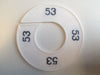 Klika -  Maatring 9cm wit/zwart 53