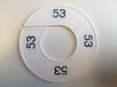 Klika - Größenring weiß/schwarz 53