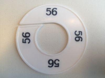 Klika - Taille bague blanc/noir 56