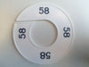 Klika -  Maatring 9cm wit/zwart 58