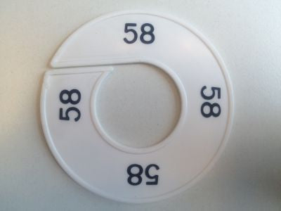 Klika - Taille bague blanc/noir 58