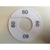 Klika -  Maatring 9cm wit/zwart 60