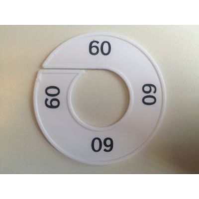 Klika - Taille bague blanc/noir 60