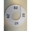 Klika -  Maatring 9cm wit/zwart 62