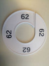 Klika -  Maatring 9cm wit/zwart 62