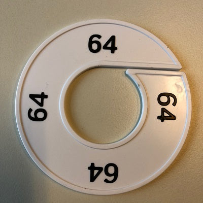 Klika - Taille bague blanc/noir 64