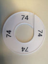 Klika -  Maatring 9cm wit/zwart 74
