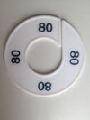 Klika -  Maatring 9cm wit/zwart 80