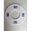 Klika -  Maatring 9cm wit/zwart 80