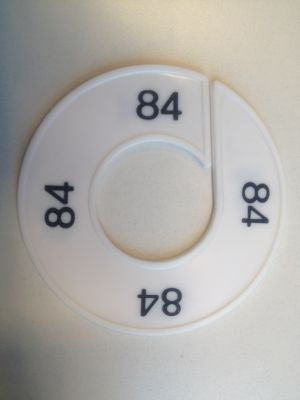 Klika -  Maatring 9cm wit/zwart 84