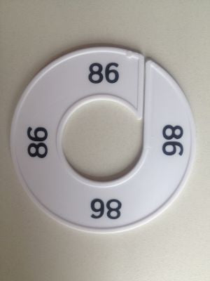 Klika -  Maatring 9cm wit/zwart 86