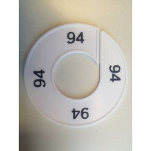 Klika -  Maatring 9cm wit/zwart 94