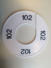 Klika -  Maatring 9cm wit/zwart 102