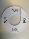 Klika -  Maatring 9cm wit/zwart 104