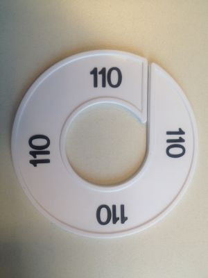 Klika - Taille bague blanc/noir 110