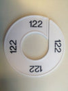 Klika -  Maatring 9cm wit/zwart 122