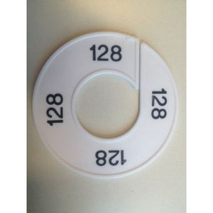 Klika -  Maatring 9cm wit/zwart 128