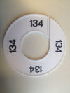 Klika -  Maatring 9cm wit/zwart 134