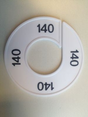 Klika - Größenring weiß/schwarz 140