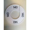Klika -  Maatring 9cm wit/zwart 140