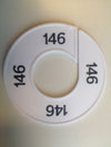 Klika -  Maatring 9cm wit/zwart 146