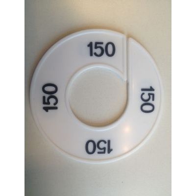 Klika -  Maatring 9cm wit/zwart 150