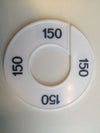 Klika -  Maatring 9cm wit/zwart 150