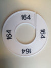 Klika -  Maatring 9cm wit/zwart 164