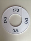 Klika -  Maatring 9cm wit/zwart 170