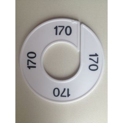 Klika -  Maatring 9cm wit/zwart 170