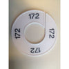 Klika -  Maatring 9cm wit/zwart 172
