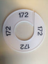 Klika -  Maatring 9cm wit/zwart 172
