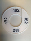 Klika -  Maatring 9cm wit/zwart 182
