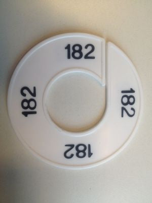 Klika -  Maatring wit/zwart 182