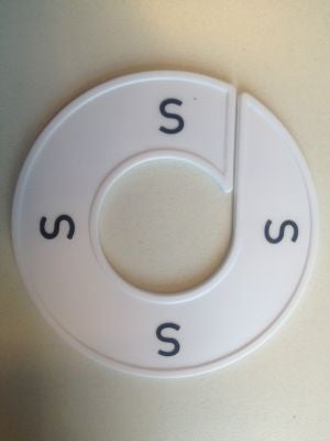 Klika -  Maatring 9cm wit/zwart S