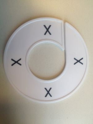 Klika -  Maatring wit/zwart X