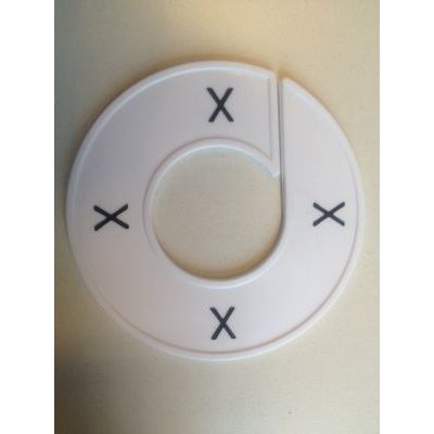 Klika -  Maatring 9cm wit/zwart X