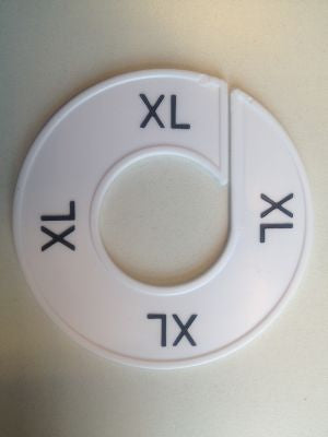 Klika -  Maatring wit/zwart XL