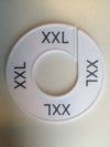 Klika -  Maatring 9cm wit/zwart XXL
