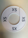 Klika -  Maatring 9cm wit/zwart XS
